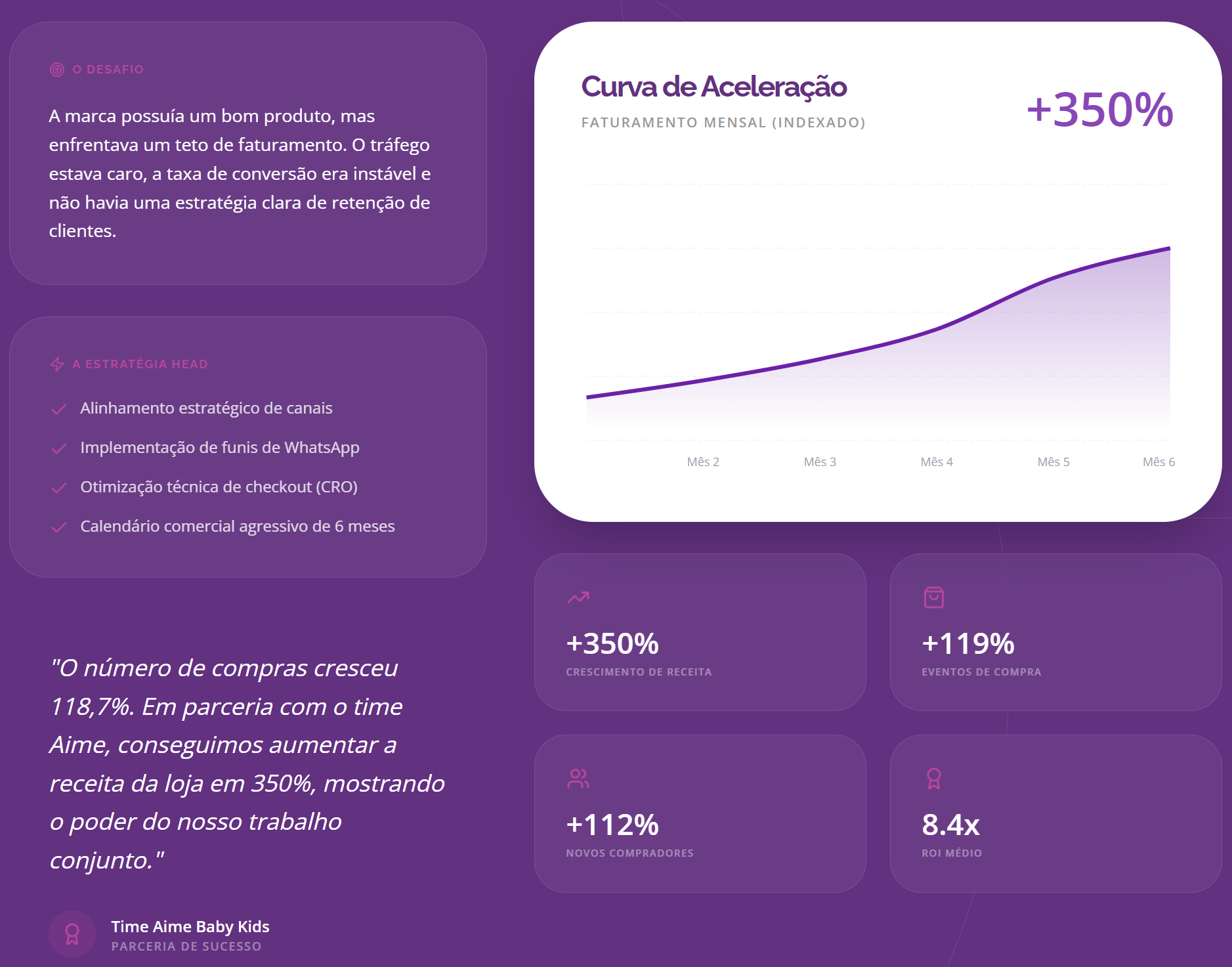 aime case de sucesso consultoria para acceleração de e-commerce