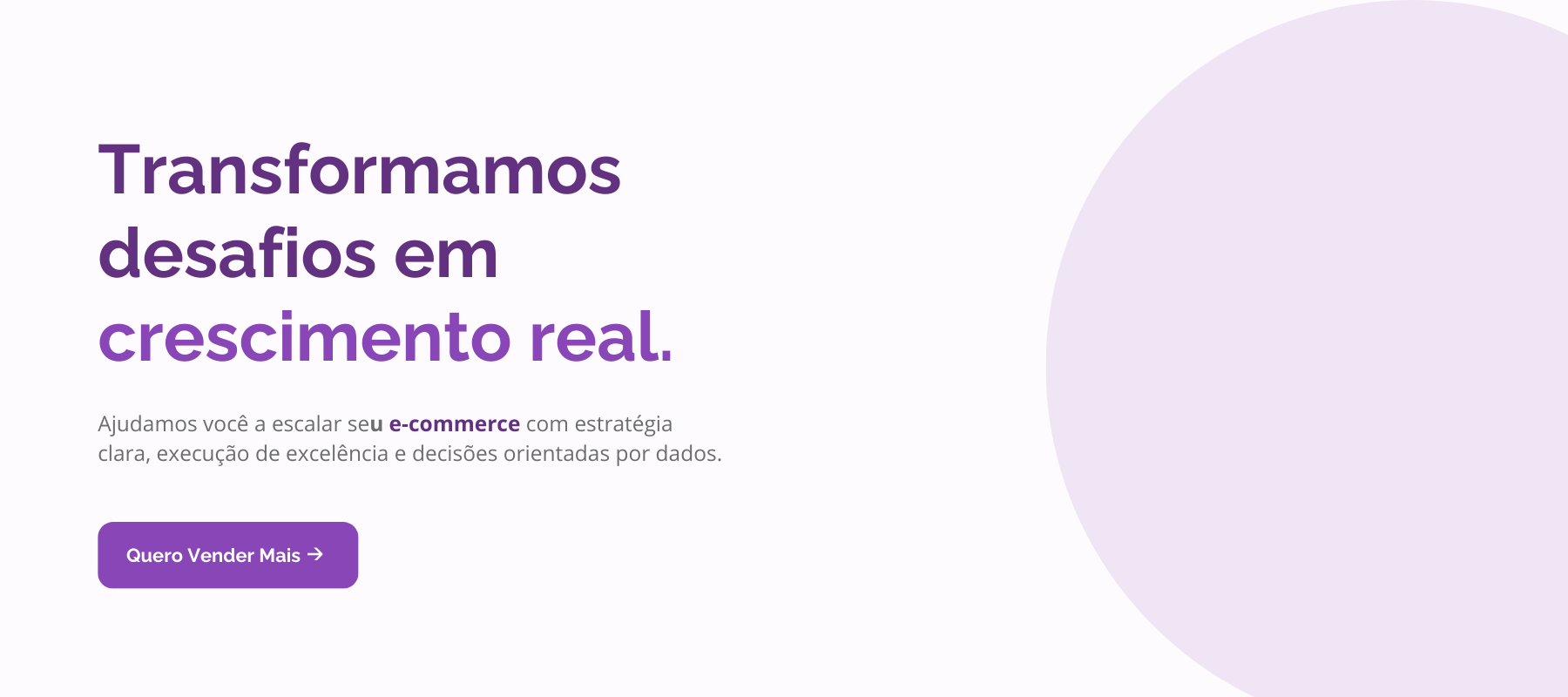 consultoria CRO para e-commerce banner principal