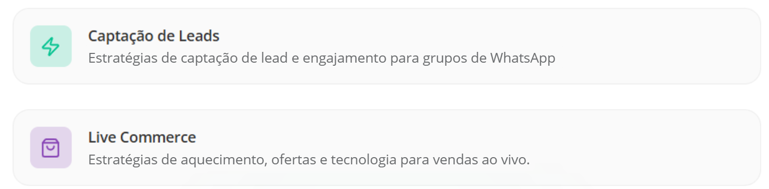 live shop e whatsapp para ecommerce